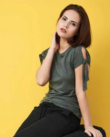 Elisabeth - T-Shirt donna in 100% Lino organico