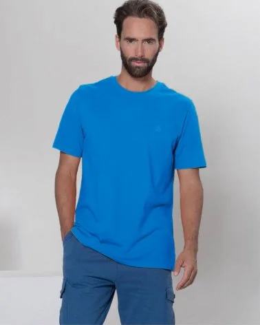 Marcus - T-shirt in Piqué di Cotone e fibra di Bambù