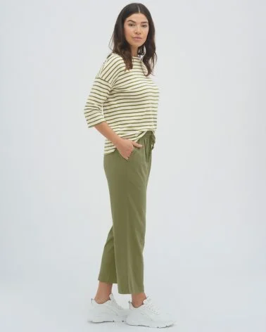 Ondine - Pantalone Donna in Cotone Bio e Viscosa di Bambù