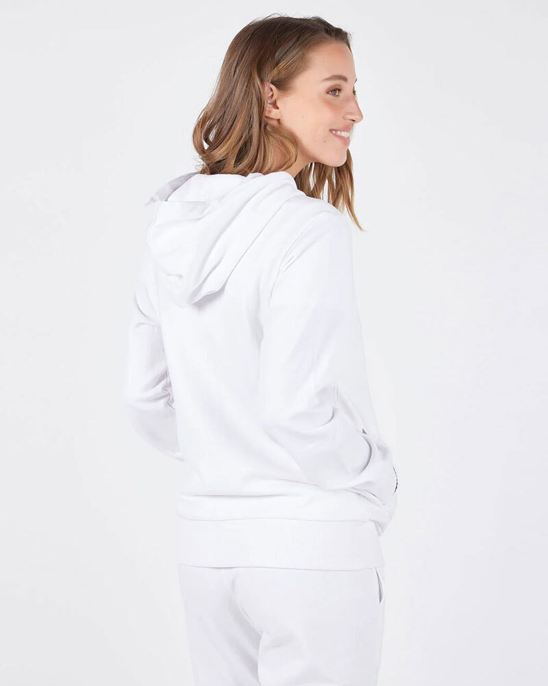 Felpa donna con cappuccio full zip 100% cotone Lotto LA1020