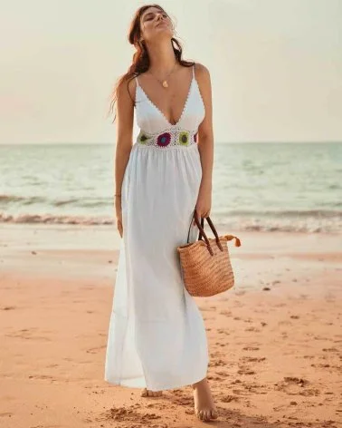 Crochet Dress - Abito da Spiaggia in 100% Cotone